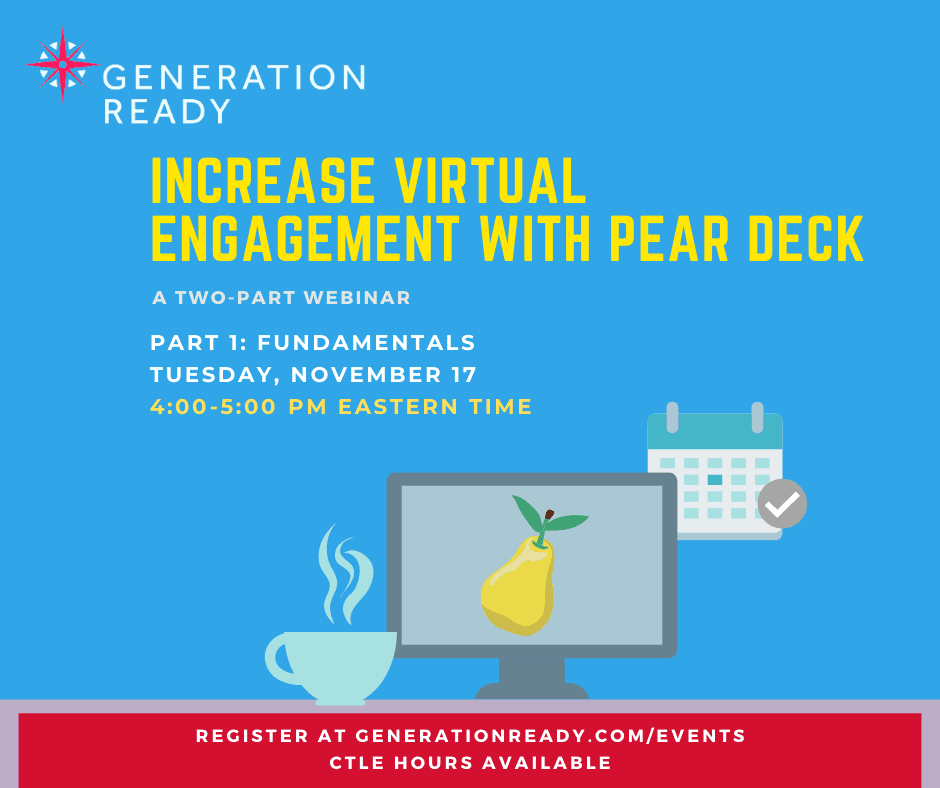 Increase Virtual Engagement with Pear Deck graphic